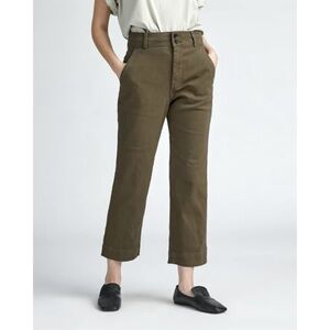Everlane Olive Straight Leg Pants